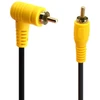 Rca kabelis stačiu kampu, 90 laipsnių Rca kištukas į kištuką, trumpas Rca stereo garso kabelis, paauksuotos jungtys namų kinui, žemų dažnių garsiakalbiui, Hdtv 15cm (male 90 Degree to Male)