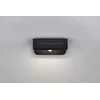 Reality Leuchten Atico R24696132 Led lauko sieninis šviestuvas su saulės baterija, plastikas, juodas matinis, 8 W Led, hibridinis saulės/baterijos, prieblandos jutiklis, judesio jutiklis