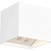 Reality Leuchten Genie R24169631 Led lauko sieninis šviestuvas su baterijomis, matinis baltas plastikas, su 1 W Led judesio davikliu