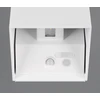 Reality Leuchten Genie R24169631 Led lauko sieninis šviestuvas su baterijomis, matinis baltas plastikas, su 1 W Led judesio davikliu