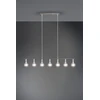 Reality Leuchten pakabinamas šviestuvas Vannes R30187007, metalas, matinis nikelis, be 7x E27