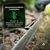 Recyup vejos apvadas plastikinis šaknų barjeras vejos apvadas - perdirbamas, stabilizuotas Uv spinduliais, patvarus, atsparus oro sąlygoms, idealus lenktoms linijoms, sodo projektams, lengvas montavimas, 8 m juodas