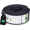 Recyup vejos apvadas plastikinis šaknų barjeras vejos apvadas - perdirbamas, stabilizuotas Uv spinduliais, patvarus, atsparus oro sąlygoms, idealus lenktoms linijoms, sodo projektams, lengvas montavimas, 8 m juodas