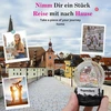 Regensburg 30078 suvenyrinis sniego gaublys | Dom Stein tiltas Dunojaus krantas | Skyline pagrindas | Vokietijos kelionių suvenyras | P: 65 mm A: 85 mm / purtomas kamuolys | Dovana | 30078