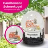 Regensburg 30078 suvenyrinis sniego gaublys | Dom Stein tiltas Dunojaus krantas | Skyline pagrindas | Vokietijos kelionių suvenyras | P: 65 mm A: 85 mm / purtomas kamuolys | Dovana | 30078