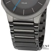 Regent Ba726 vyriškas solarinis laikrodis, metalinis dirželis, skersmuo 39 mm, pilka, tamsiai pilka/tamsiai pilka, apyrankė