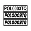 Registracijos numeriai valčiai, motoroleriui L ir P pusė 25x7