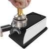 Regun tamperio stotelė 58 mm, tamperio stotelė espresso portafilter aparatui, juodo nerūdijančio plieno kavos manipuliavimo pagrindo stovas, barista priedai portafilter aparatams pradedantiesiems