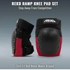 Rekd Ramp kelių apsaugos, skirtos riedlentei, unisex, suaugusiems, juodos/raudonos, M