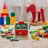 Relaxdays medinis įstatomas namas, 10 figūrėlių, ūkio dizainas, vaikiškas žaislas nuo 3 metų, įstatoma dėžutė mergaitėms ir berniukams, spalvingas