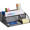 Relaxdays Stalo organizatorius, metalinis, juodas, 18 x 25.5 x 10.5 cm