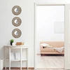 Relaxdays veidrodžių rinkinys iš 3, apvalūs dekoratyviniai veidrodžiai, skersmuo 25 cm, svetainei, miegamajam, prieškambariui, dekoratyvinis veidrodis, vintažinis, aukso-juodas