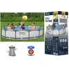 Rėminis baseinas + siurblys 56408 Bestway 305 x 305 x 76 cm, 2025 metų modelis