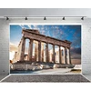 Renaiss 2.2 x 1.5 m Graikijos marmuro kolonos fotografijos fonas Akropolis Antikinės griuvėsių vietovės fonas Partenono šventykla Kelionių atostogų fonas Kūdikių suaugusiųjų portretų foto studijos rekvizitai