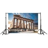 Renaiss 2.2 x 1.5 m Graikijos marmuro kolonos fotografijos fonas Akropolis Antikinės griuvėsių vietovės fonas Partenono šventykla Kelionių atostogų fonas Kūdikių suaugusiųjų portretų foto studijos rekvizitai