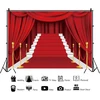 Renaiss 2.2 x 1.5 m raudono kilimo fonas fotografijai raudonos užuolaidos scenos fonas filmų žvaigždės vaikams suaugusiems namų vakarėlių reikmenys dekoracijos reklaminis skydelis foto studijos rekvizitai