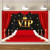 Renaiss 2.7 x 1.8 m vip raudono kilimo fono plėvelės renginio žvaigždžių fotografijos fonas gimtadienio išleistuvių vakarėlio dekoracija portretinis kadras foto studijos rekvizitai vinilas