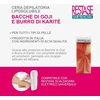 Restase riebaluose tirpus plaukų šalinimo vaško aplikatorius su goji uogomis ir taukmedžio sviestu, skirtas visų tipų odai, 100 ml, pagamintas Italijoje