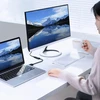 Retoo Displayport į Hdmi adapteris mini display port į hdmi konverterio adapteris į hdmi female suderinamas su hdtv monitoriumi projektoriumi staliniu kompiuteriu surface minidisplayport thunderbolt 25.5cm juodas