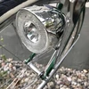 Retro Led Dviračio Priekinis Žibintas su Chromo Išvaizda