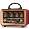 Retro radijas m fm sw su akumuliatoriumi bluetooth garsiakalbis vintage