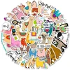 Rgbee Alpaca lipdukų rinkinys, 50 vienetų, Llama lipdukas nešiojamam kompiuteriui, lagaminui, šalmui, motociklui, riedlentei, automobiliui, dviračiui, kompiuteriui, Stickerbomb