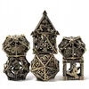 Rgfk Prieš leidžiantis į kelią - auksinis 7 metalinių Rpg kauliukų rinkinys