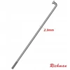 Richman S13 stipinai su nipeliais 2.3mm, 200mm, sidabriniai (1 vnt.)