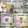 Ricoo Tv sieninis laikiklis 45-85 colių universalus smart flat oled curved swivel arm s5744-b pasukamas pakreipiamas tv laikiklis iki 50 kg & vesa 400 x 400 mm