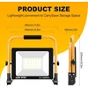 Rigidon 30 w led statybinis prožektorius, 3000 lm nešiojamas led darbo žibintas, led prožektorius su kištuku, ip66 statybinis žibintas, skirtas dirbtuvėms, statybvietei, garažui, sodui, 6000 k