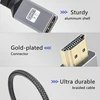 Riieyoca 90 laipsnių kampu aukštyn Uhd 4k Hdmi į Hdmi pintas kabelis 0,17 m, 18 Gbps didelės spartos 2.0 pintas kabelis, palaiko 4k @ 60hz, 1080p, Hdcp 2.2, Arc, 3d (2 vnt.)