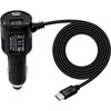 Riieyoca automobilinis įkroviklis vaizdo registratoriui su C tipo Usb jungtimi ir jungikliu, greitas įkrovimas, skirtas daugumai vaizdo registratorių ir Gps navigacijai (kabelis: 1.2 metrai)