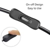 Riieyoca Rj45 Cat5e eterneto pataisos kabelis su įjungimo/išjungimo jungikliu Rj45 nuo vyriško iki moteriško didelės spartos interneto tinklo Lan kabelis su izoliatoriaus jungikliu, skirtas Cat5e/cat5, juodas (50 cm/1,6 pėdos)