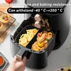 Riisoyu silikoninė forma karšto oro gruzdintuvei, airfryer priedai, karšto oro gruzdintuvė, kepimo forma su pertvaromis cosori karšto oro gruzdintuvei, 5.5 l, xxl/ninja speedi 5.7 l, cecotec/tefal karšto oro gruzdintuvei