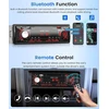 Automagnetola Rimoody 1 din automobilinis radijas su bluetooth, automobilinis radijas 1 din su bluetooth laisvų rankų įranga bluetooth telefonas fm radijas usb/u diskas/aux raudona šviesa, laiko rodymas