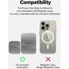 Ringke Power Clip Wing magnetinis telefono laikiklis automobilinis laikiklis prie oro ventiliacijos grotelių 360° pasukimas ilgas kaklelis dvigubo reguliavimo technologija išmaniesiems telefonams, planšetiniams kompiuteriams ir kitiems nešiojamiems įrengi