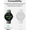 Ringke Slim dėklas Google Pixel Watch 3 41mm (2 vnt.) - Skaidrus ir Matinis Juodas