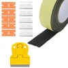Ritininis 5 m sandarinimo juosta kaitlentei su mažu grandikliu, 8 mm x 2 mm sandarinimo juosta kaitlentės durelių langui, lipni guminė sandarinimo juosta apsaugai nuo susidūrimo, montavimo juosta keraminiam kaitlentei