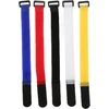 Ritoeasysports Velcro kabelių raištelių rinkinys, 5 vnt., universalūs tvirtinimo kabelių raišteliai 25 cm, dviračio pompos tvirtinimo dirželis, dviračio priedai
