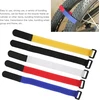 Ritoeasysports Velcro kabelių raištelių rinkinys, 5 vnt., universalūs tvirtinimo kabelių raišteliai 25 cm, dviračio pompos tvirtinimo dirželis, dviračio priedai