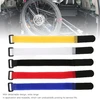 Ritoeasysports Velcro kabelių raištelių rinkinys, 5 vnt., universalūs tvirtinimo kabelių raišteliai 25 cm, dviračio pompos tvirtinimo dirželis, dviračio priedai