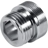 Riuty lengvai montuojamas aeratoriaus adapteris, 1 vnt. 4 dydžių 22 mm 24 mm g1 / 2 virtuvės vario vandens filtro maišytuvo aeratoriaus adapterio priedai (nuo 24 mm iki 15 mm)