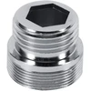 Riuty lengvai montuojamas aeratoriaus adapteris, 1 vnt. 4 dydžių 22 mm 24 mm g1 / 2 virtuvės vario vandens filtro maišytuvo aeratoriaus adapterio priedai (nuo 24 mm iki 15 mm)