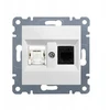 Rj11/12 rj45 lumina baltas potinkinis lizdas wl2210 hager