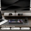 Rk royal kludge rk96 rgb limited ed, 90% 96 klavišų belaidė trijų režimų bt5.0/2.4g/usb-c hot-swap mechaninė klaviatūra su riešo atrama, programinės įrangos palaikymas, taktiliniai jungikliai, qwerty