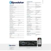 Automagnetola Roadstar Ru-375bt Skaitmeninis automobilinis radijas Am/fm Bluetooth laisvų rankų įranga Stereo Usb prievadas Tf kortelių skaitytuvas Mp3 grotuvas Lcd ekranas Nuotolinis valdymas