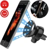 Roar magnetinis telefono laikiklis, magnetinis automobilinis ventiliacijos / oro angos laikiklis, universalus automobilinis telefono laikiklis, 360 laipsnių pasukimas, juodas/sidabrinis