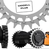 Robo claws robotizuoto vejapjovės spygliai, pagaminti iš aliuminio, skirti worx landroid plus modeliams, 3 mm, skersmuo 220 mm, robotizuoto vejapjovės priedai su 12 nerūdijančio plieno varžtų, nuvalyti spygliai