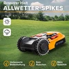 Robo claws robotizuoto vejapjovės spygliai, pagaminti iš aliuminio, skirti worx landroid plus modeliams, 3 mm, skersmuo 220 mm, robotizuoto vejapjovės priedai su 12 nerūdijančio plieno varžtų, nuvalyti spygliai
