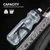 Rockbros dviračio vandens buteliukas, 750 ml, didelis vandens buteliukas, be Bpa, sportinis vandens buteliukas skirtas važinėjimui dviračiu, fitnesui, žygiams, baltas-violetinis
